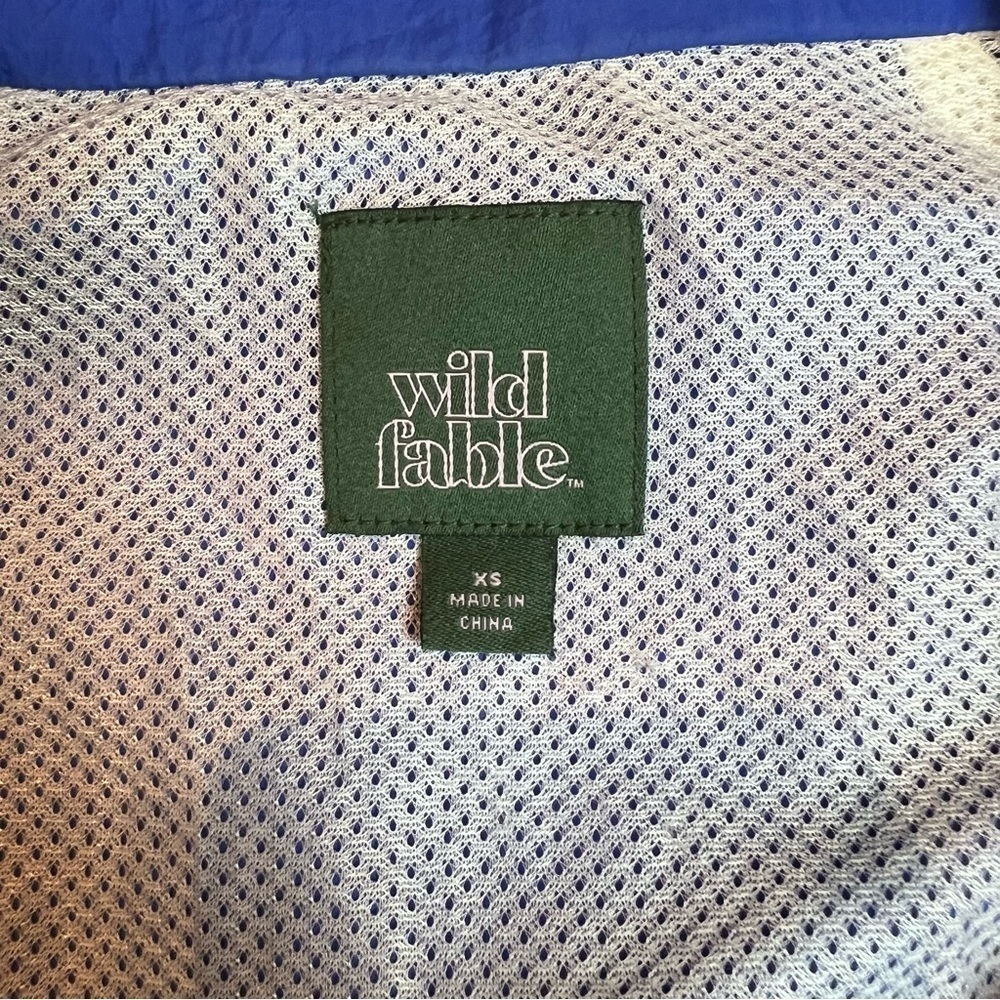 Wild Fable Blue Retro Track Jacket Windbreaker, XS - Picture 3 of 6